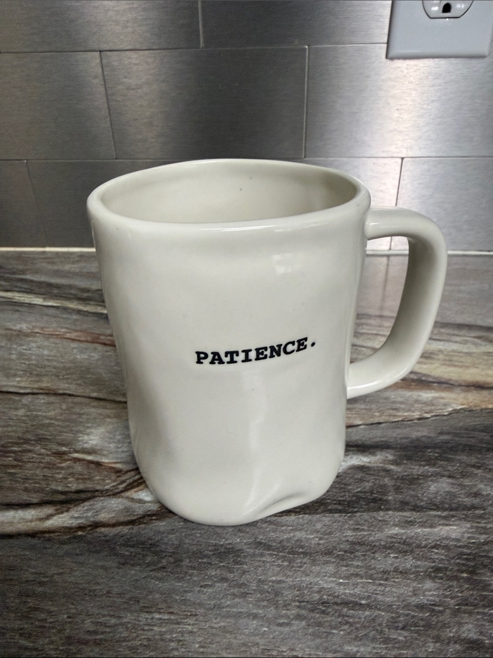 Rae Dunn Mug " PATIENCE"